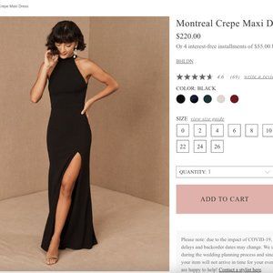 Montreal Crepe Maxi Dress